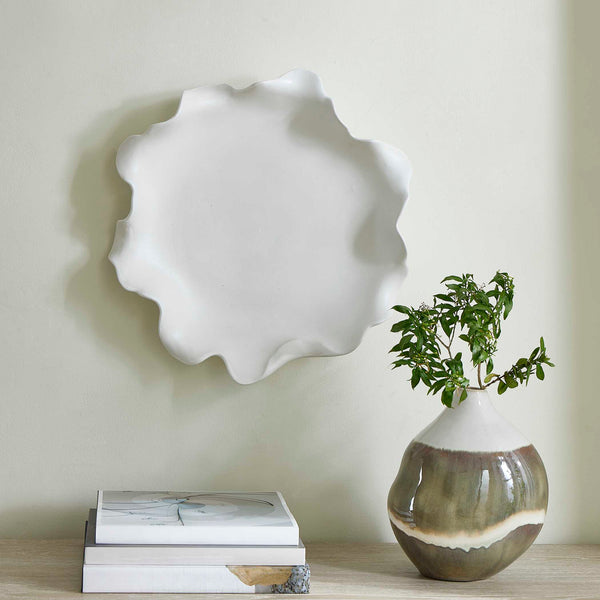 Uttermost Wave Crest White Outdoor Bowl