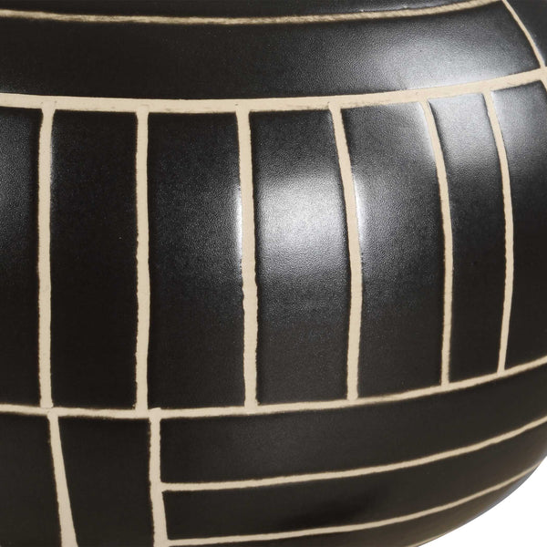 Uttermost Graphite Stride Geometric Vases Set/2