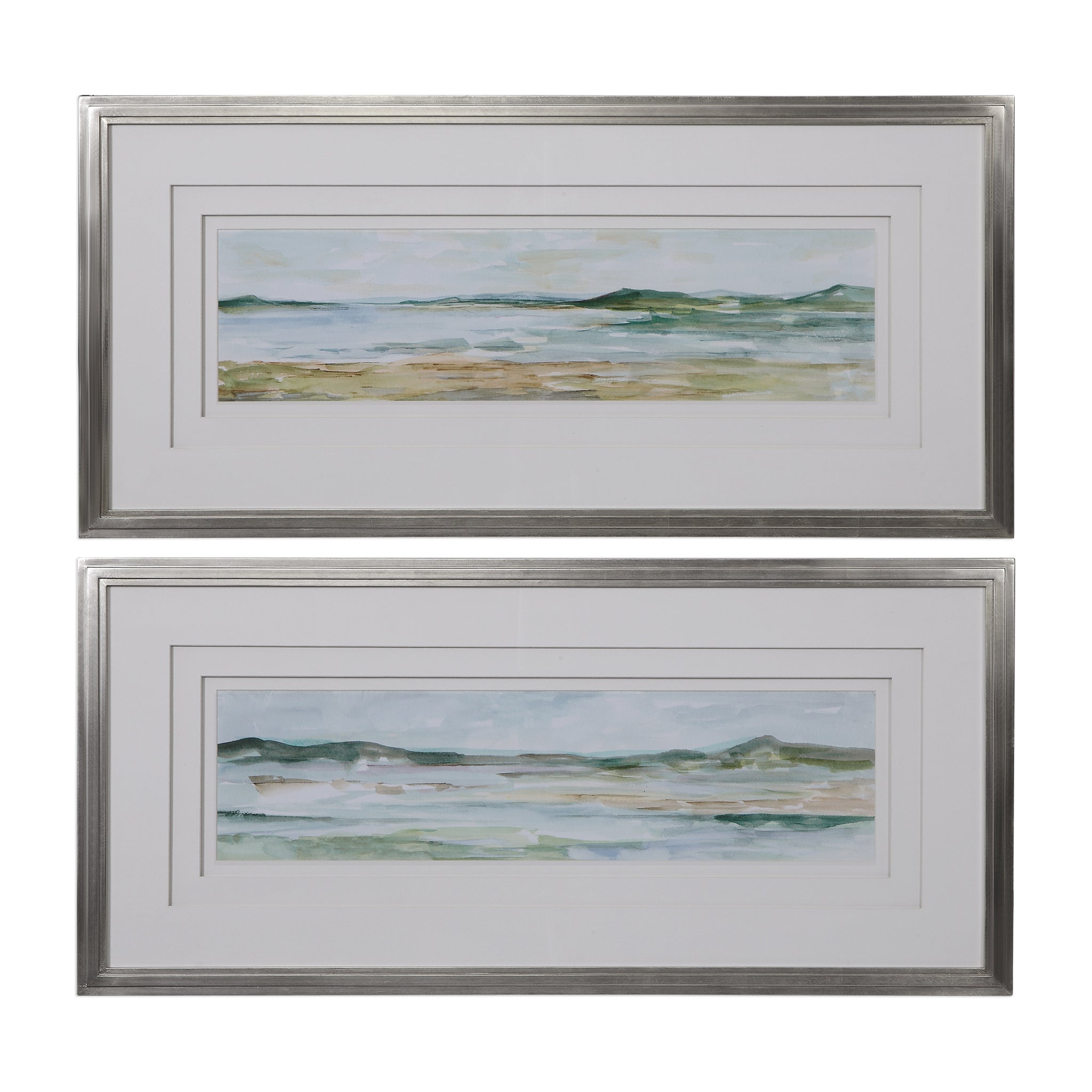 Uttermost Panoramic Seascape Framed Prints Set/2