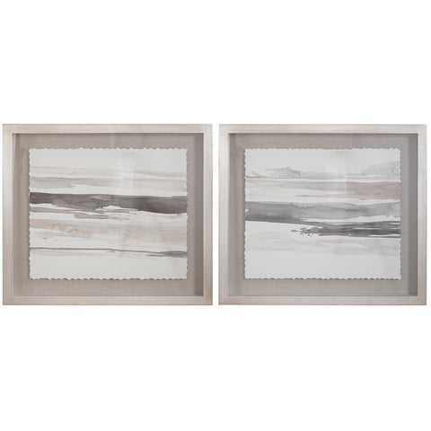 Uttermost Neutral Landscape Framed Prints, Set/2