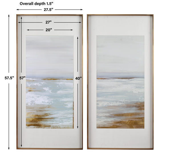 Uttermost Coastline Framed Prints, S/2