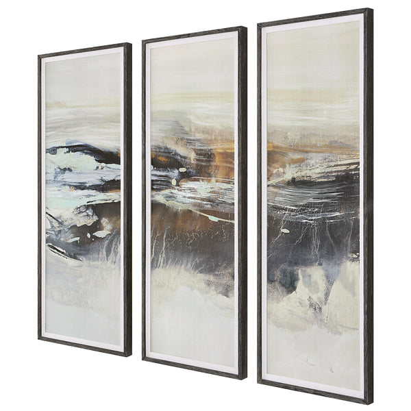 Uttermost Graphite Horizon Framed Prints, Set/3