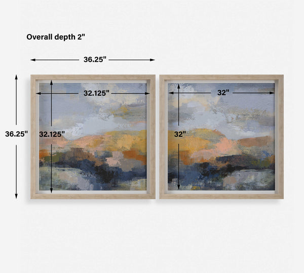 Uttermost Dusk Framed Prints Set/2