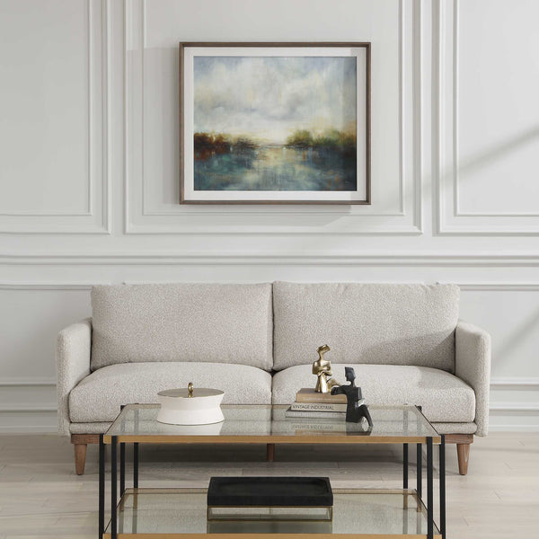Uttermost Blue Reverie Framed Abstract Lake Print