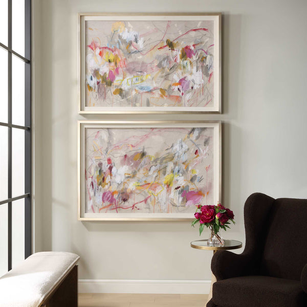 Uttermost Metropolitan Rush Abstract Prints Set/2