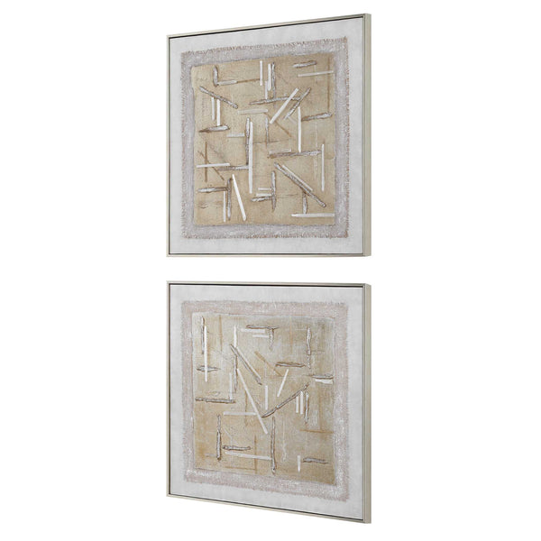 Uttermost Unpredictable Hand Painted Canvases Set/2