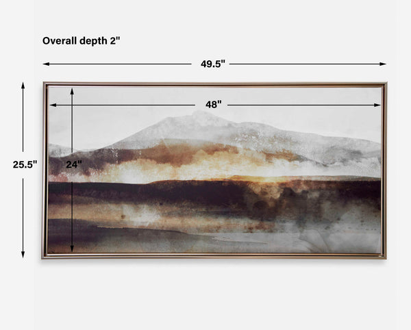 Uttermost Splash Of Land Framed Canvas