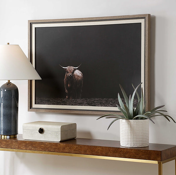 Uttermost King Of The Hill Framed Bovine Print