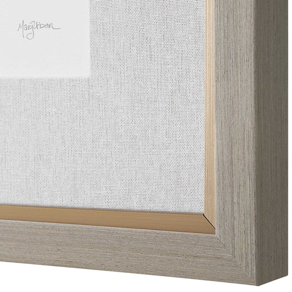 Uttermost Shibori Coral Framed Prints Set/4