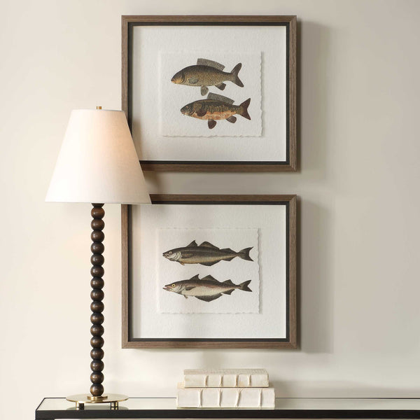 Uttermost The Catch Framed Fish Prints Set/2