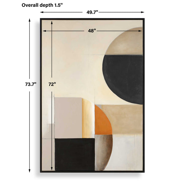 Uttermost Western Hemisphere Hand Painted Canvas