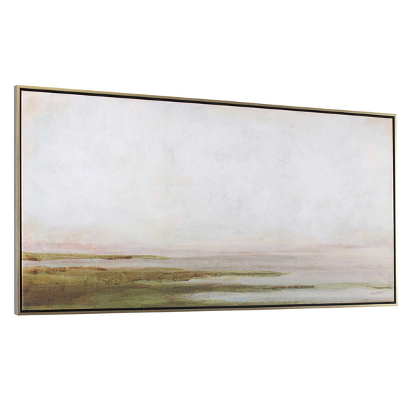Uttermost Hazy Lake Framed Landscape Art