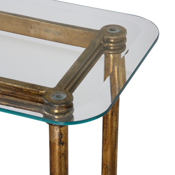 Uttermost Elenio Glass Console Table