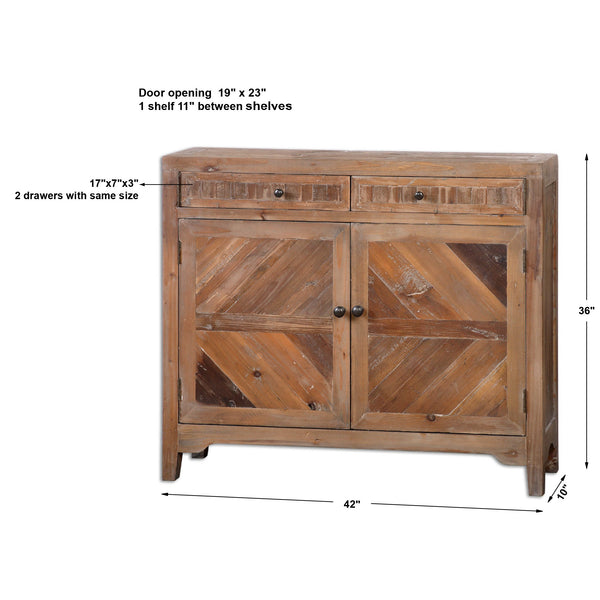 Uttermost Hesperos Reclaimed Wood Console Cabinet