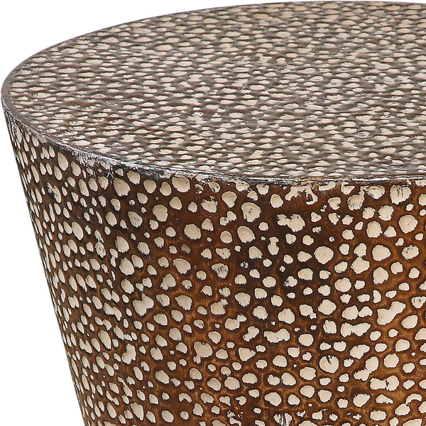 Uttermost Cutler Drum Shaped Accent Table