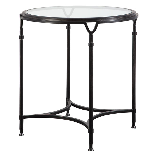 Uttermost Samson Glass Side Table