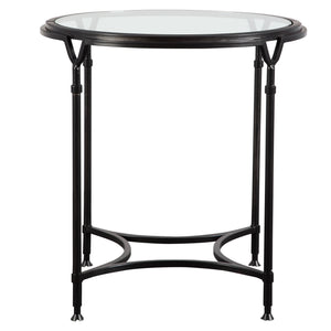 Uttermost Samson Glass Side Table