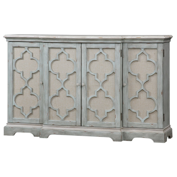 Uttermost Sophie 4 Door Grey Cabinet