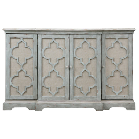 Uttermost Sophie 4 Door Grey Cabinet