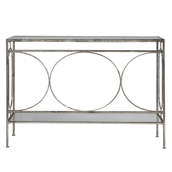 Uttermost Luano Silver Console Table