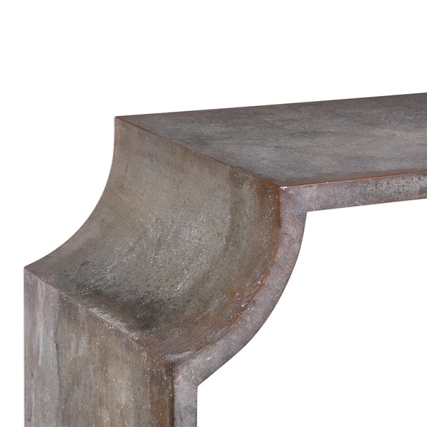 Uttermost Agathon Stone Gray Console Table