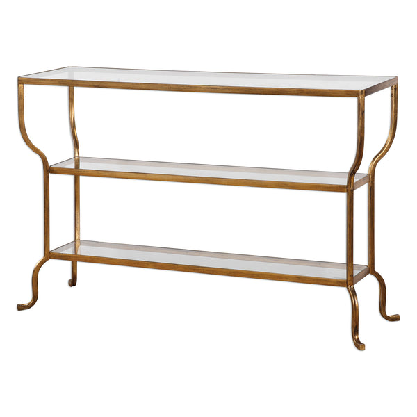 Uttermost Deline Gold Console Table