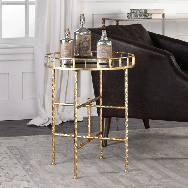 Uttermost Tilly Bright Gold Accent Table