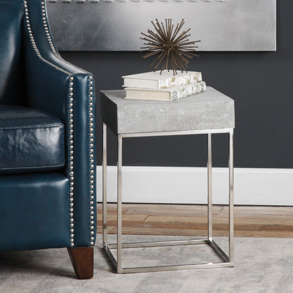 Uttermost Jude Concrete Accent Table