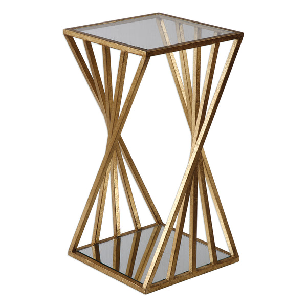 Uttermost Janina Gold Dimensional Accent Table