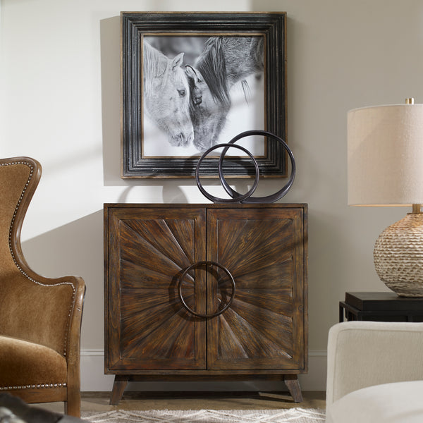 Uttermost Kohana Black Console Cabinet