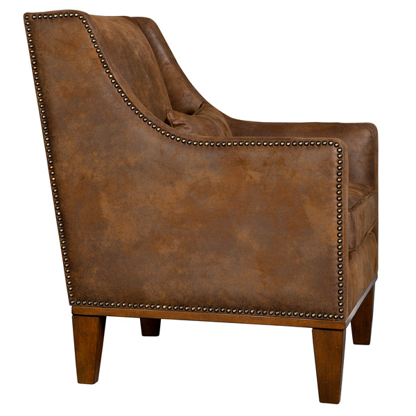 Uttermost Clay Leather Armchair