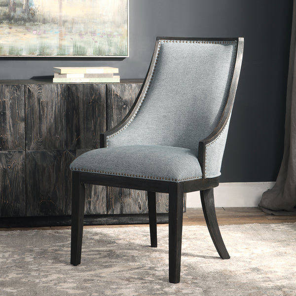 Uttermost Janis Ebony Accent Chair