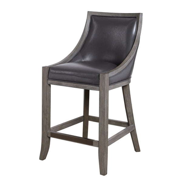 Uttermost Elowen Leather Counter Stool