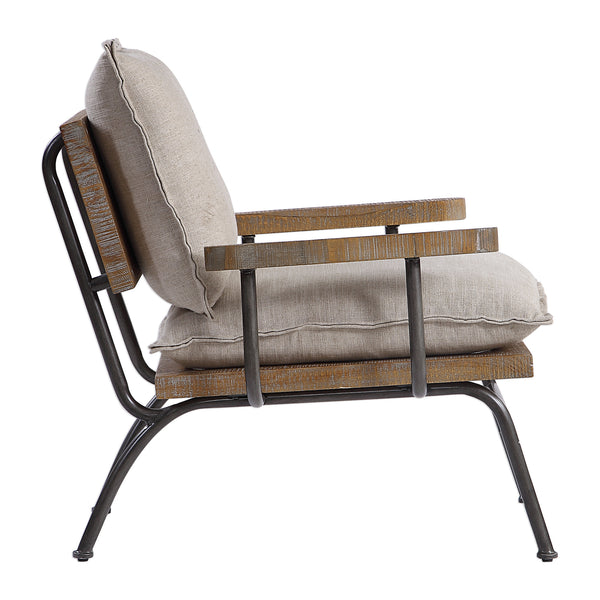 Uttermost Declan Industrial Accent Chair