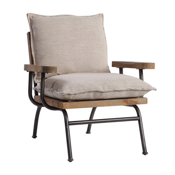 Uttermost Declan Industrial Accent Chair