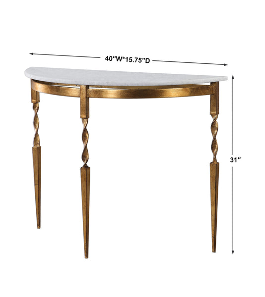 Uttermost Imelda Demilune Console Table