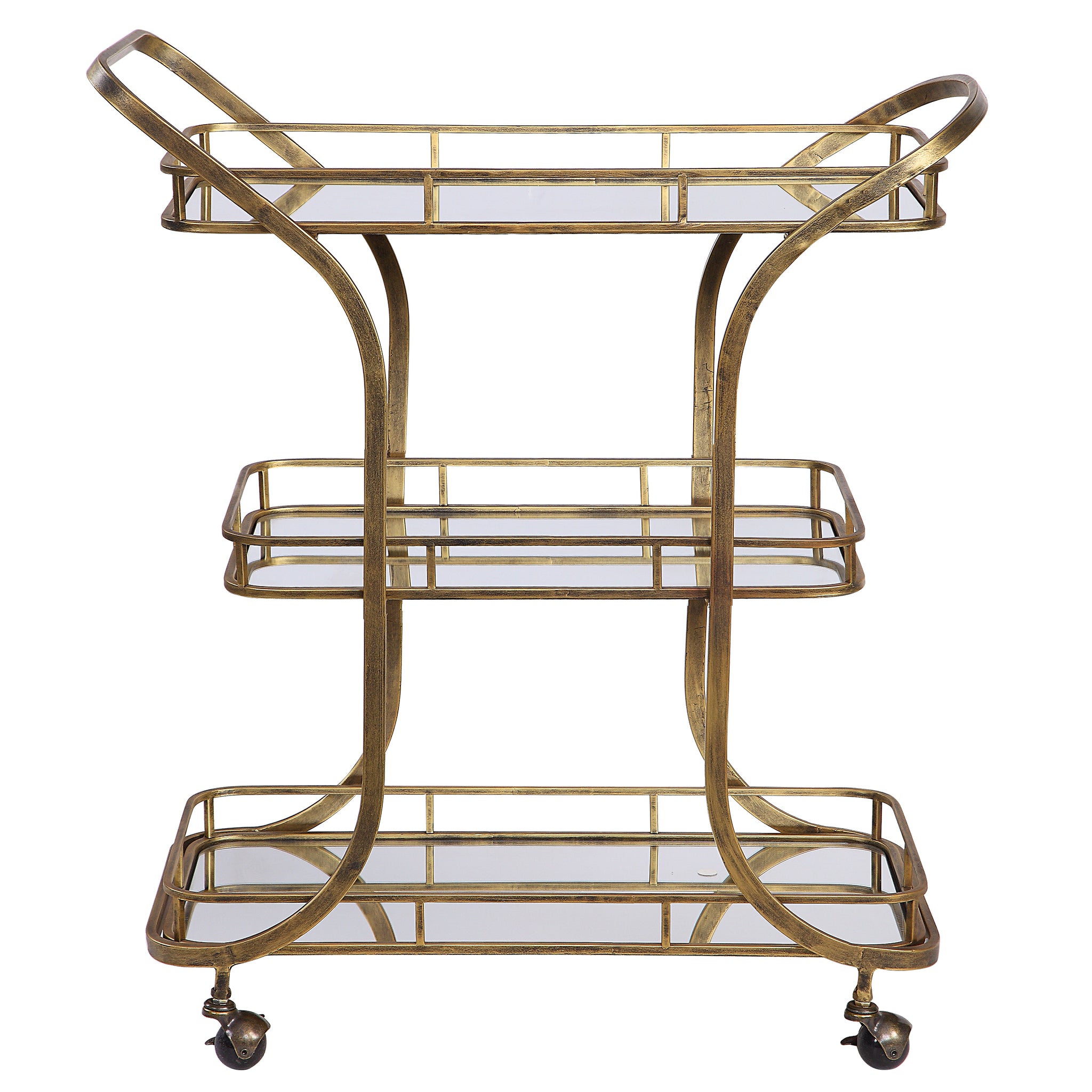 Uttermost Stassi Gold Serving Cart