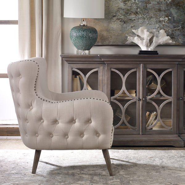 Uttermost Donya Cream Accent Chair