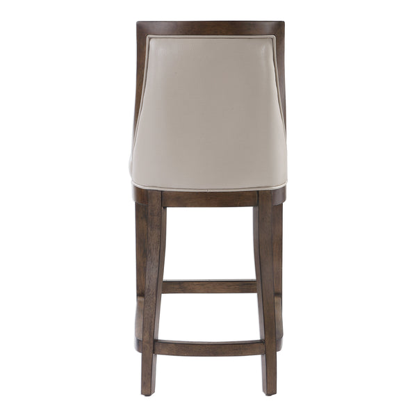 Uttermost Purcell Leather Counter Stool