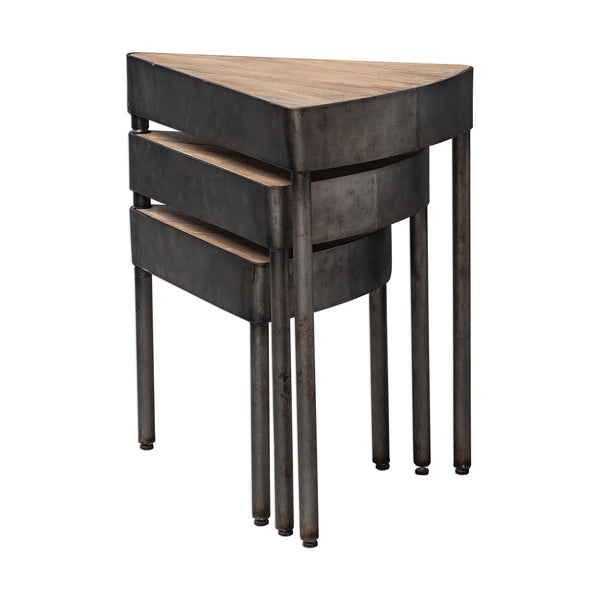 Uttermost Akito Swivel Nesting Table