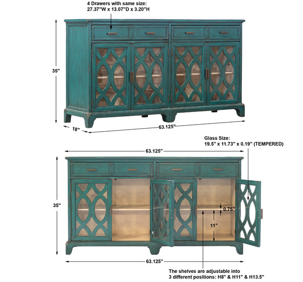 Uttermost Oksana Wooden Credenza