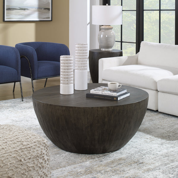 Uttermost Lark Round Wood Coffee Table