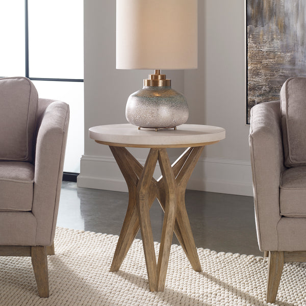 Uttermost Marnie Limestone Side Table