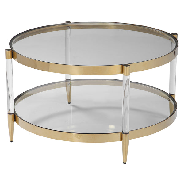 Uttermost Kellen Glass Coffee Table