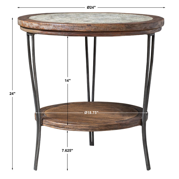 Uttermost Saskia Round Side Table