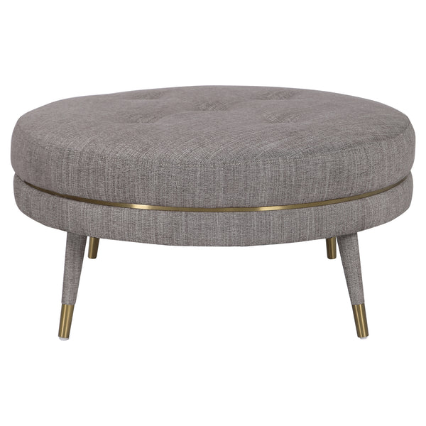 Uttermost Blake Modern Taupe Ottoman