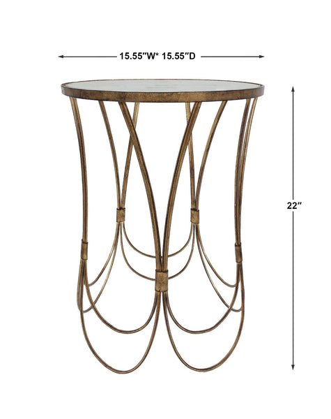 Uttermost Kalindra Gold Accent Table