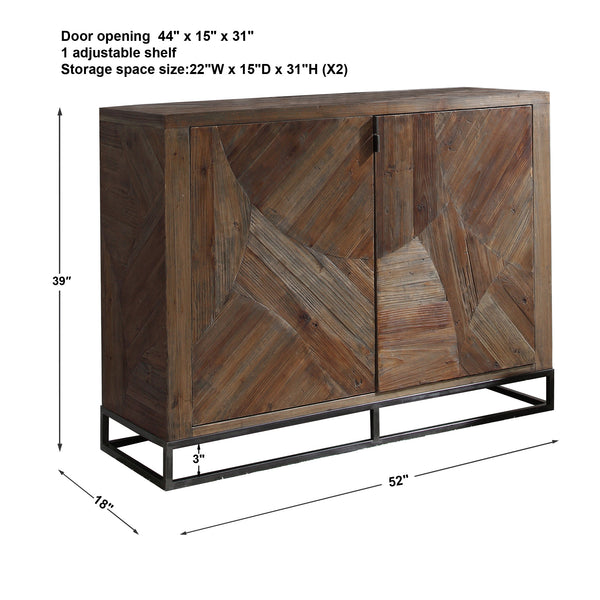 Uttermost Evros Reclaimed Wood 2 Door Cabinet