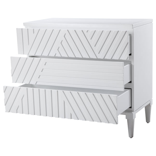 Uttermost Colby White Drawer Chest