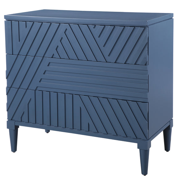 Uttermost Colby Blue Drawer Chest